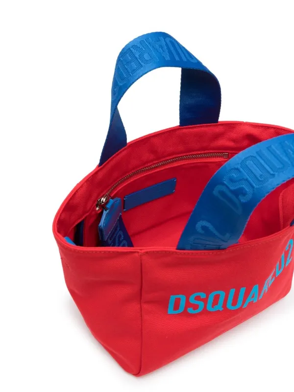 DSQUARED2 ディースクエアード ロゴ ハンドバッグ | レッド | FARFETCH JP
