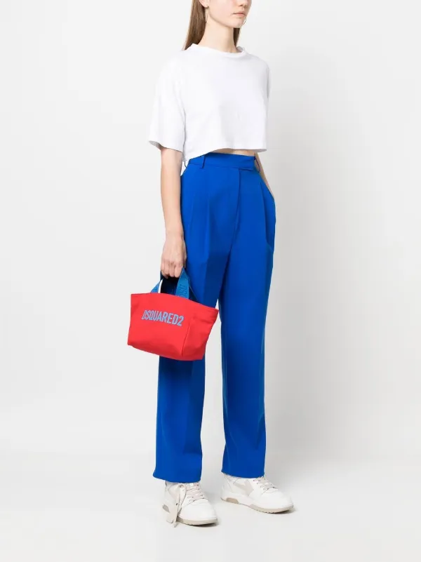 DSQUARED2 ディースクエアード ロゴ ハンドバッグ | レッド | FARFETCH JP