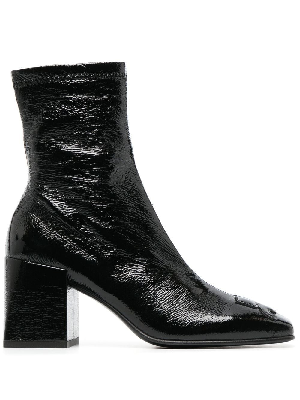 Shop Courrèges Block-heel Boots In Black