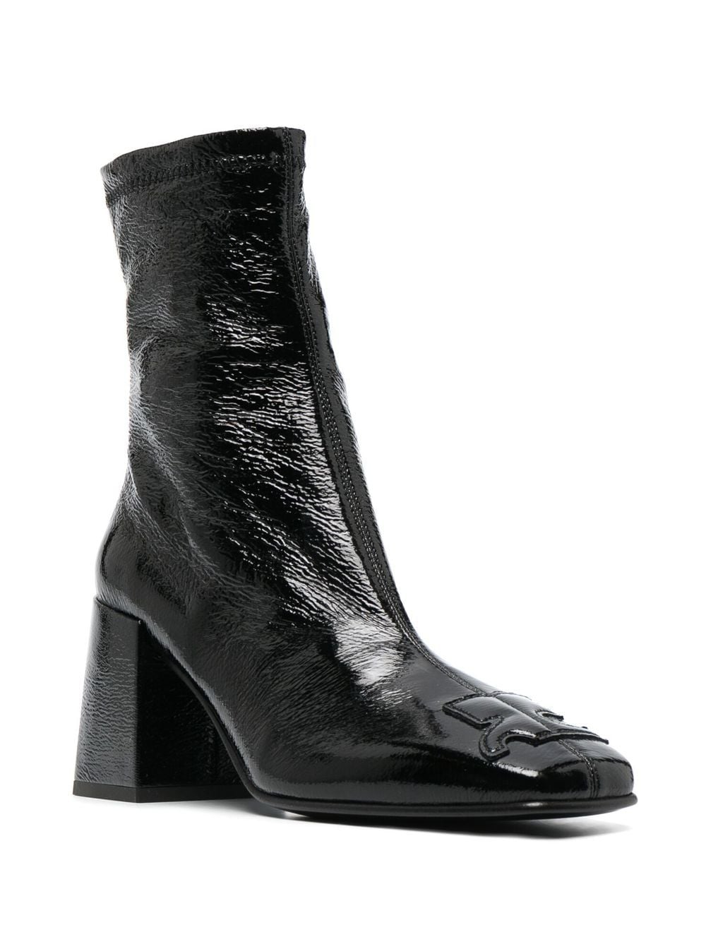 Shop Courrèges Block-heel Boots In Black