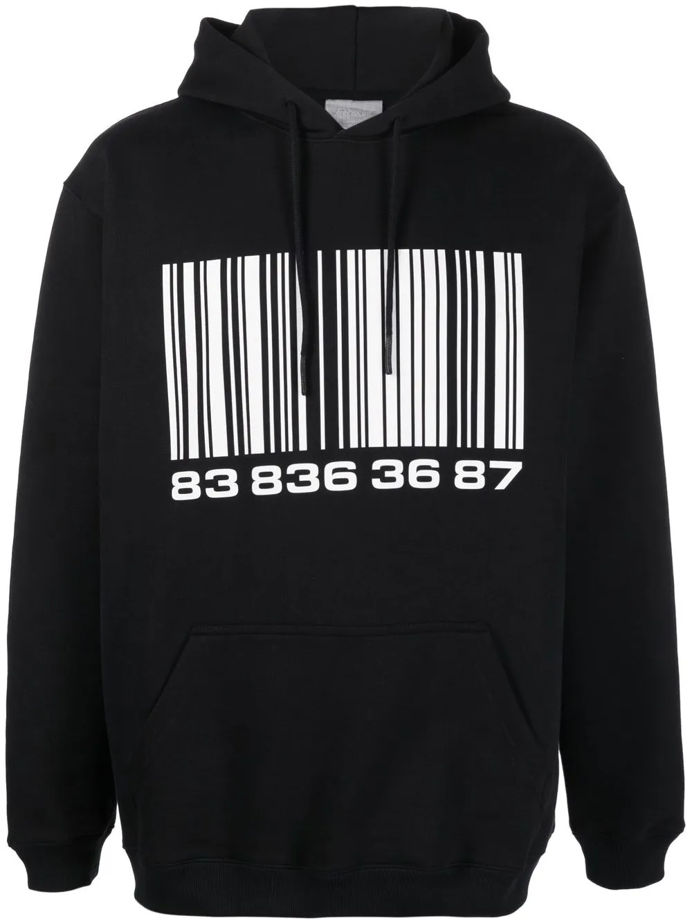 VTMNTS BIG-BARCODE COTTON HOODIE