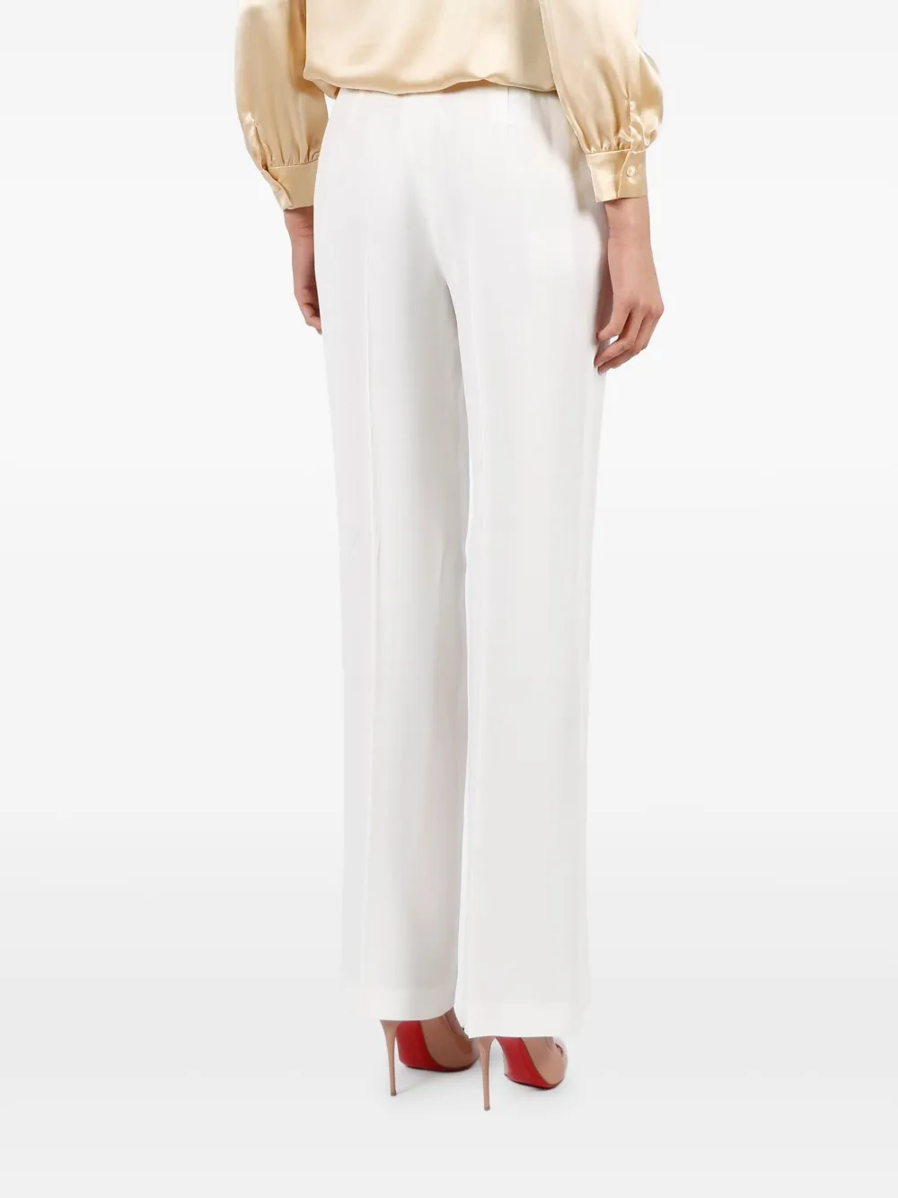 Alberta Ferretti Straight broek Wit