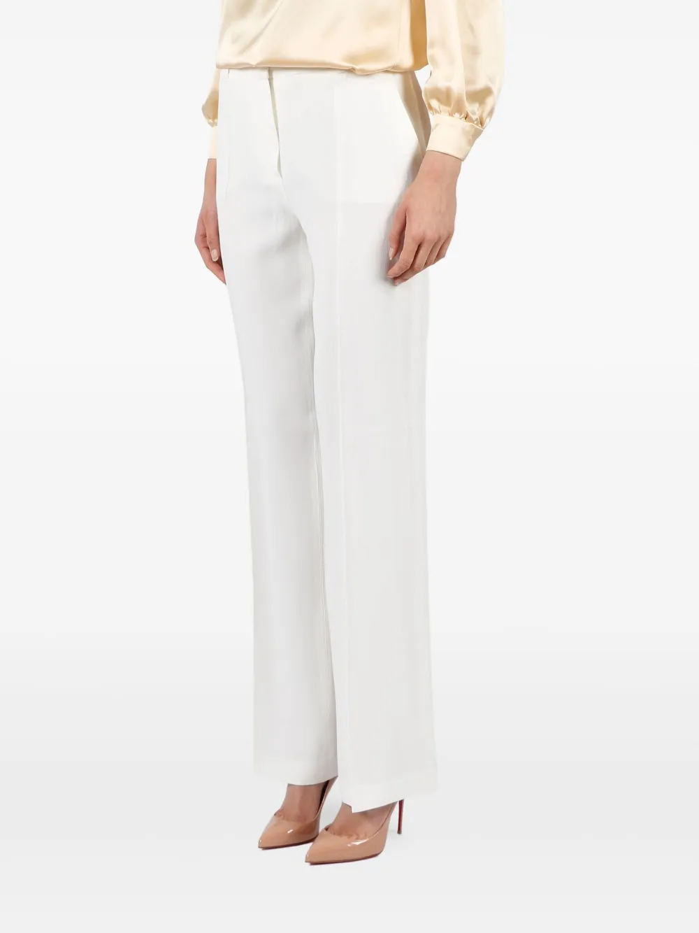 Alberta Ferretti Straight broek Wit