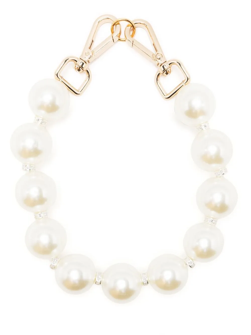 

Atu Body Couture crystal embellished pearl necklace - Pearls crystals