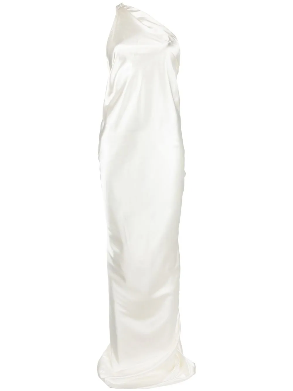 

Parlor one-shoulder floor-length gown - Neutrals