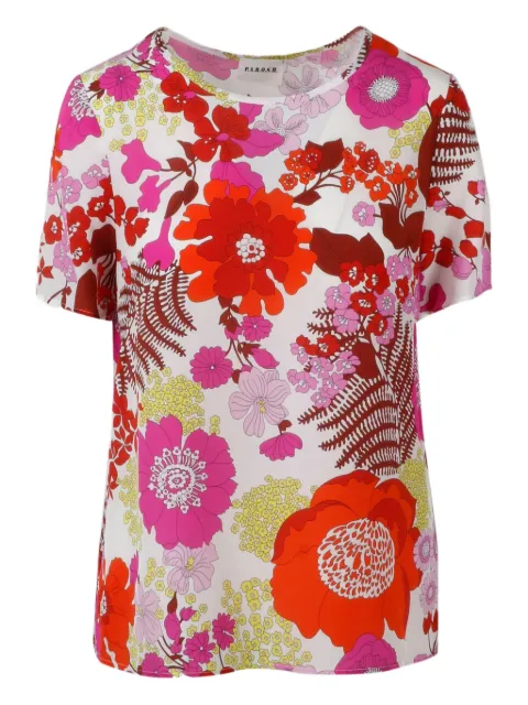 P.A.R.O.S.H. floral-print silk blouse