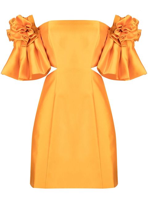 ALEMAIS flower-detail cocktail dress 