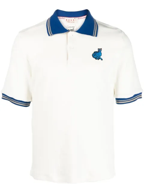 Marni chest embroidered-detail polo shirt