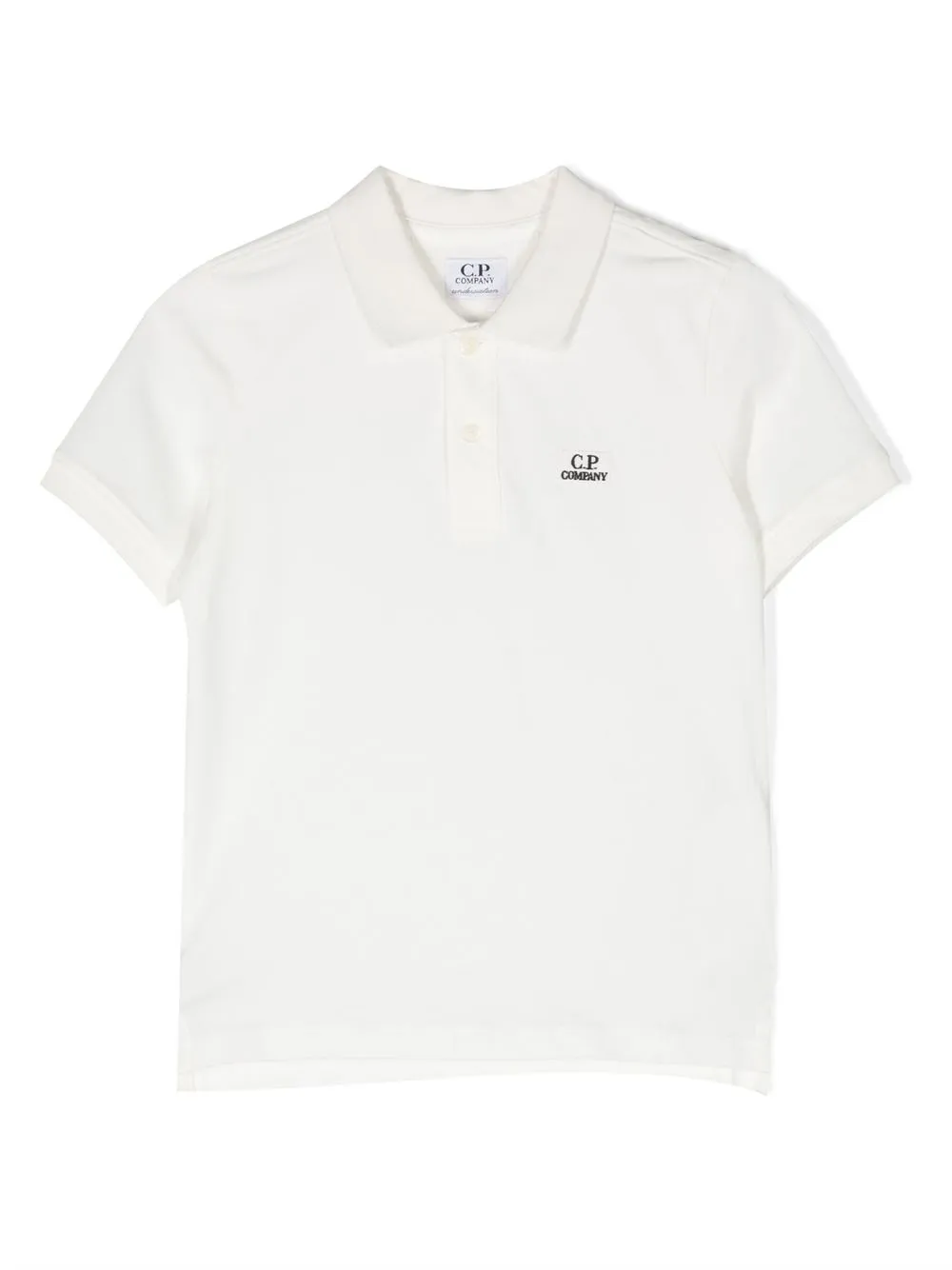 C.P. COMPANY EMBROIDERED LOGO PIQUÉ POLO