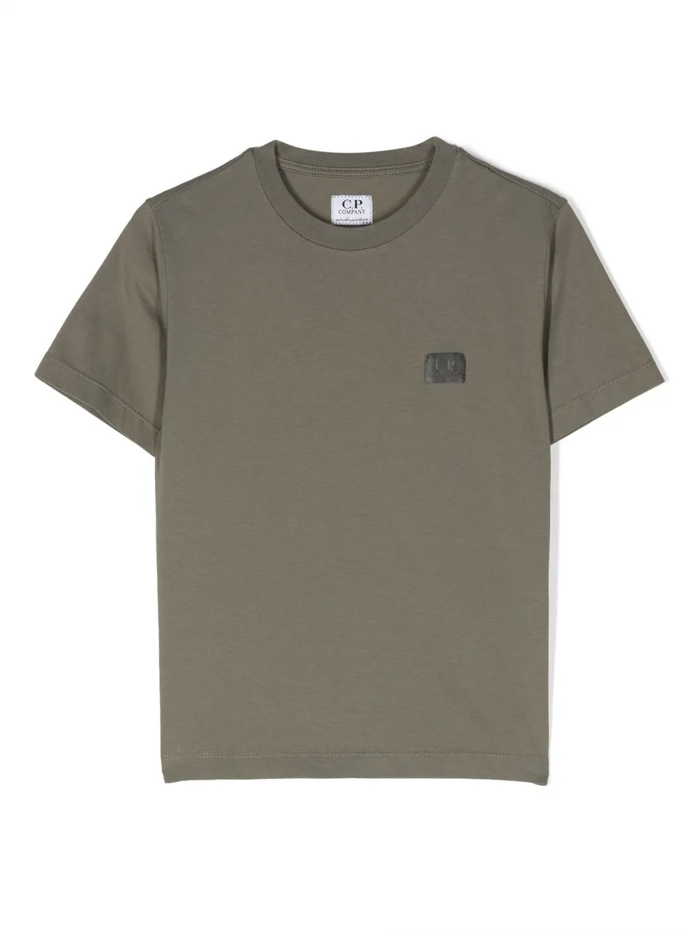 Shop C.p. Company Crew Neck Cotton T-shirt In Green