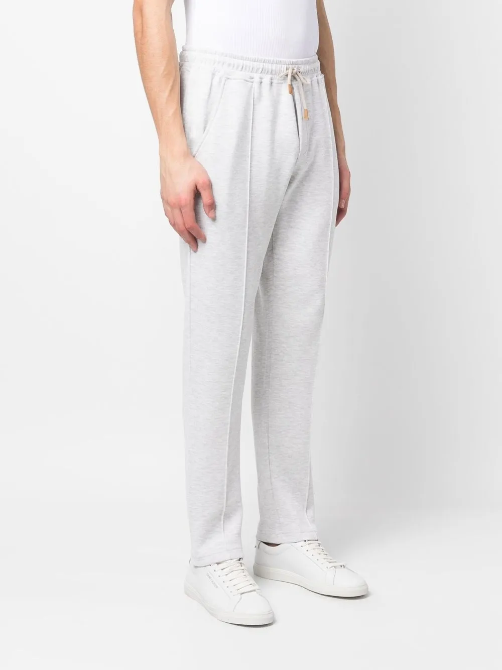 

Eleventy seam-detail tapered track pants - Neutrals