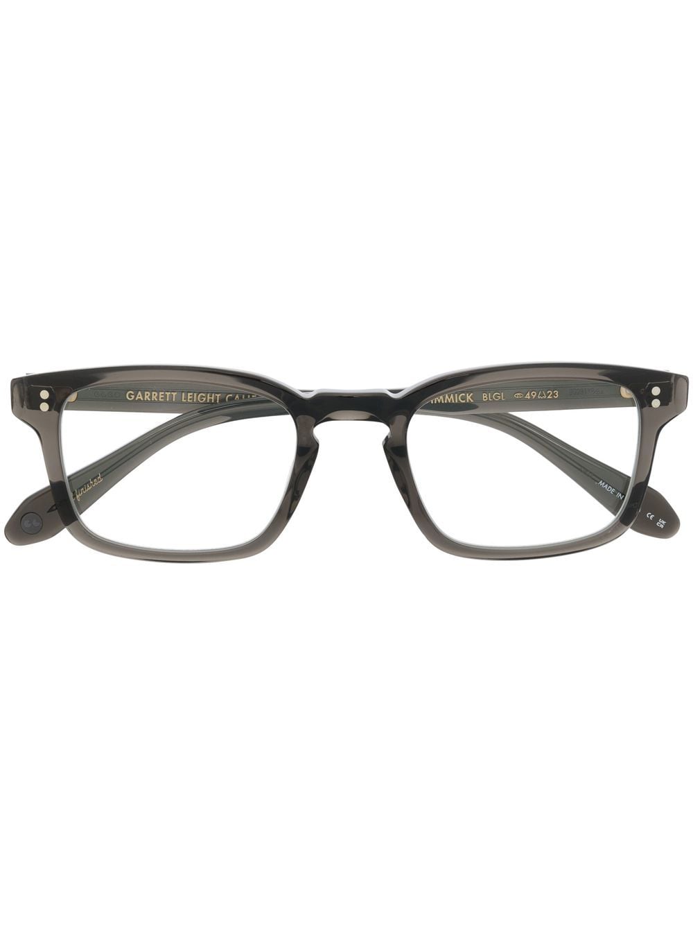 

Garrett Leight Dimmick rectangular-frame glasses - Green