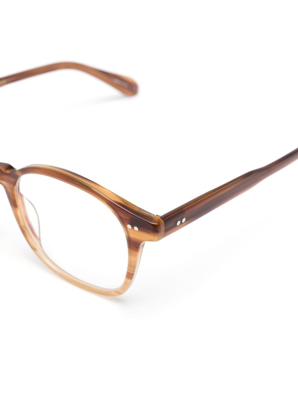 Shop Garrett Leight Riley Optical Glasses In Braun