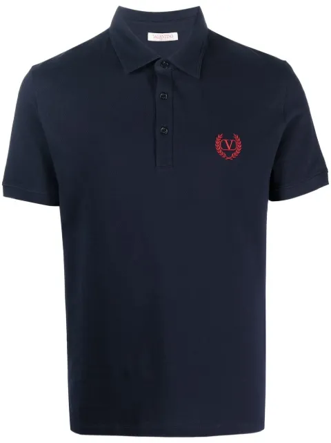 Valentino Garavani embroidered-logo polo shirt