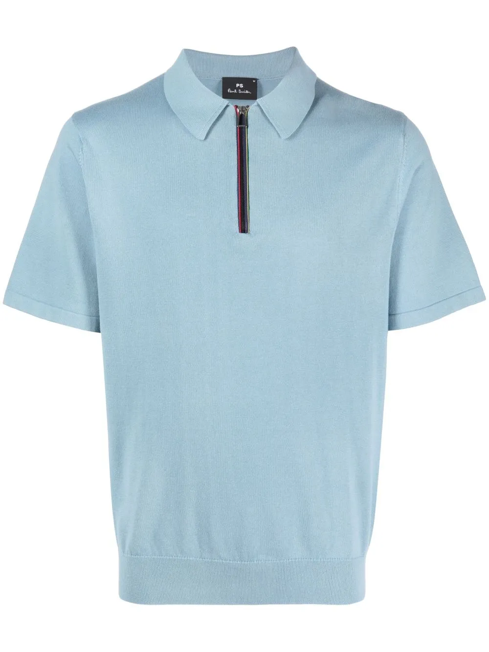 

PS Paul Smith zip-fastening cotton polo shirt - Blue