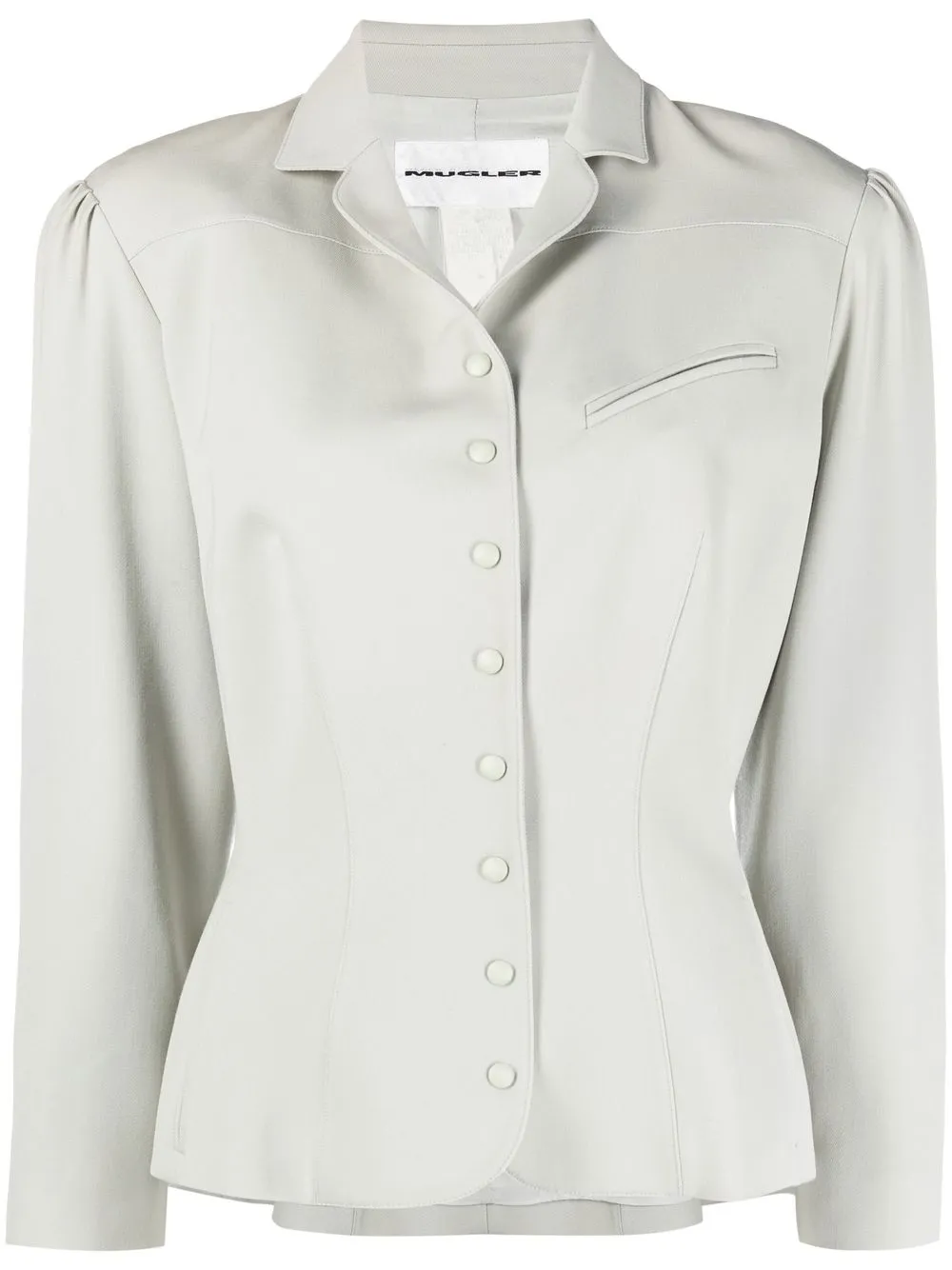 

Thierry Mugler Pre-Owned single-breasted tailored jacket - Neutrals