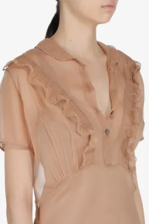 Ruffle-Trimmed Dress
