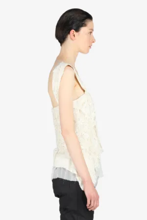 Crystal-Embellished Lace Top