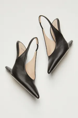 Slingback Leather Pumps