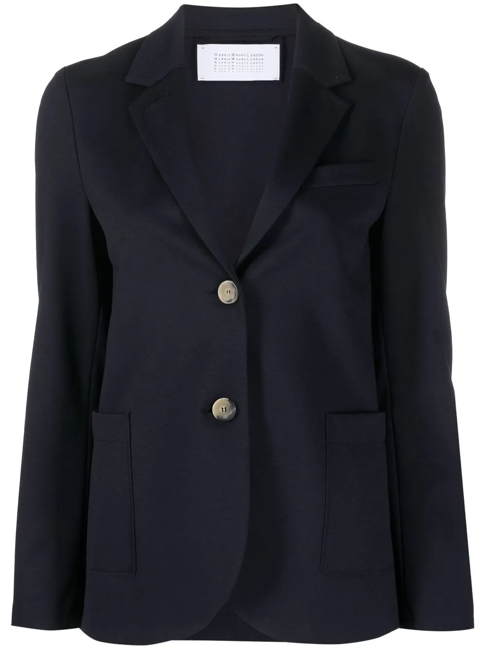 Harris Wharf London Notched-collar Single-breasted Blazer In 蓝色