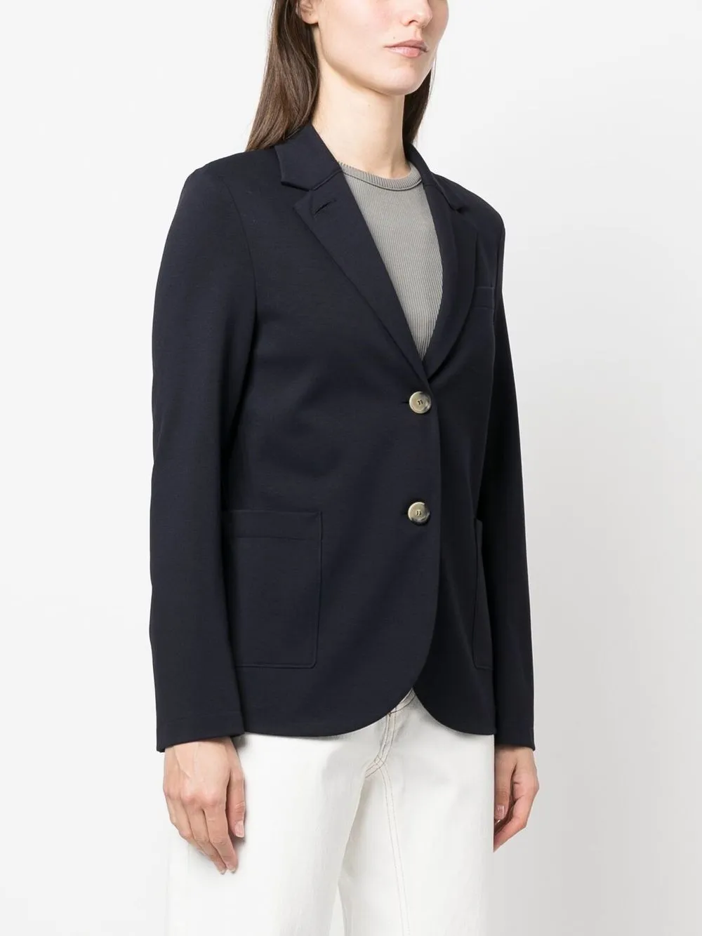 Harris Wharf London Notched-collar Single-breasted Blazer In 蓝色