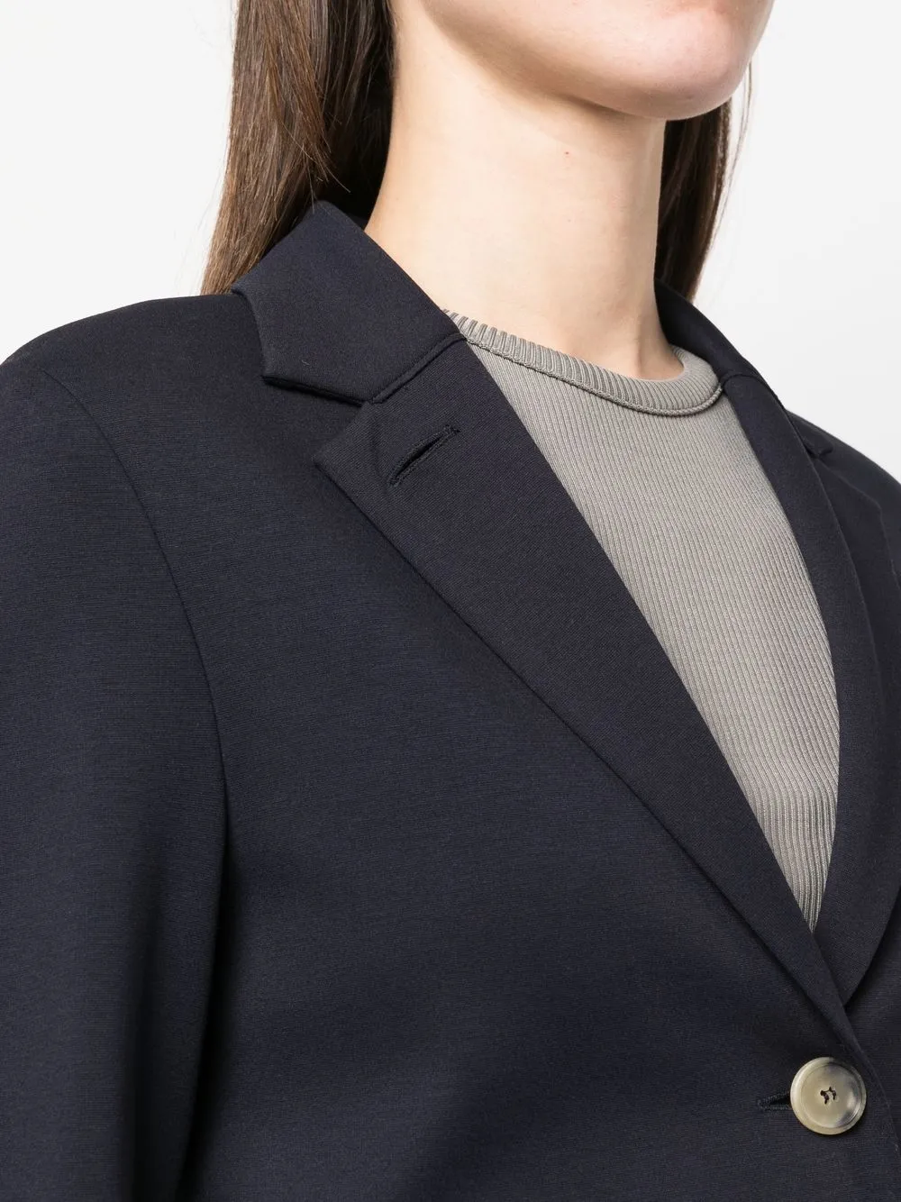 Harris Wharf London Notched-collar Single-breasted Blazer In 蓝色