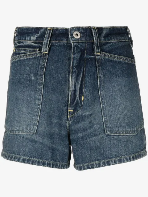 Kenzo shorts de mezclilla con parche del logo