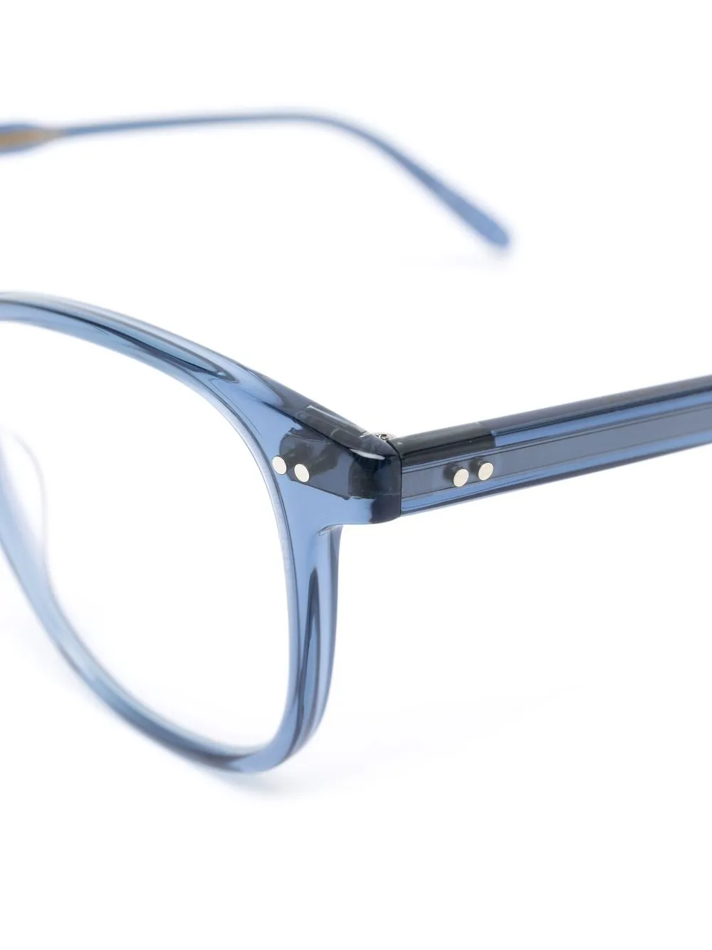 Garrett Leight Brooks Transparent-frame Glasses - Blue 