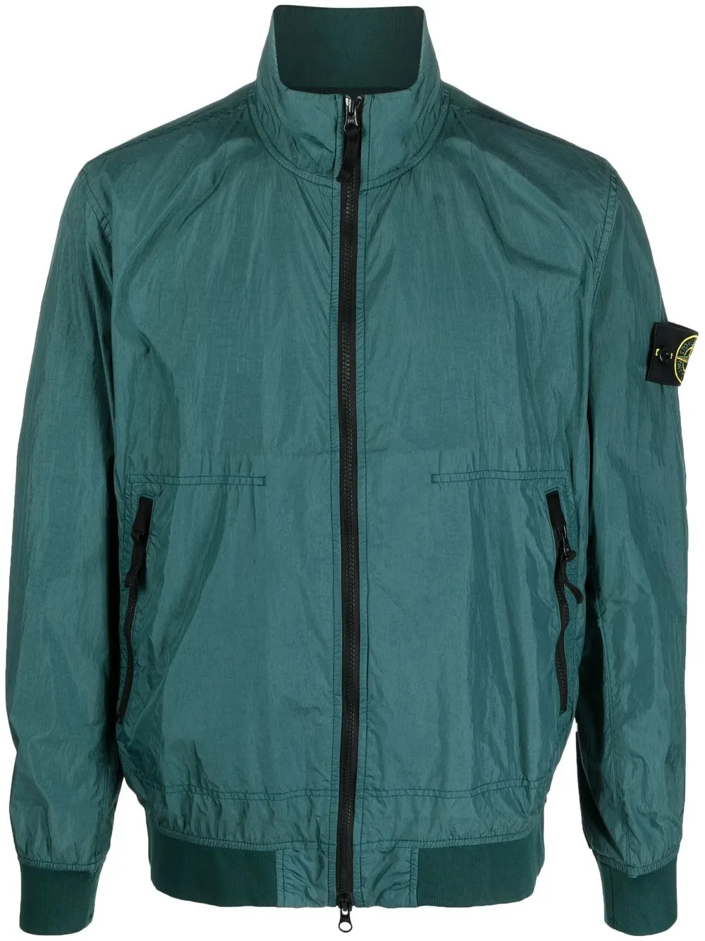 

Stone Island Compass-patch zip jacket - Green