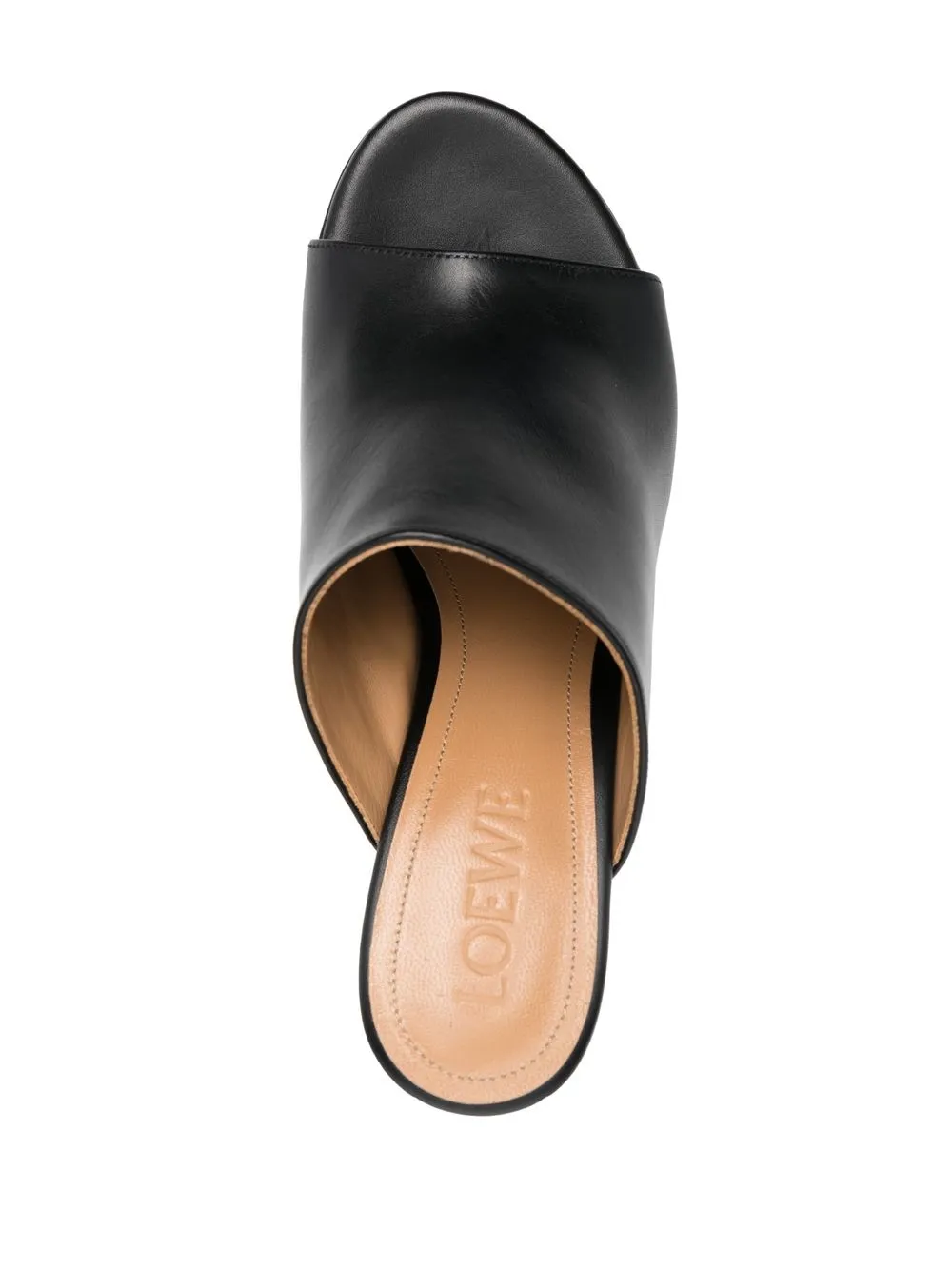 LOEWE 90mm open-toe leather mules Black