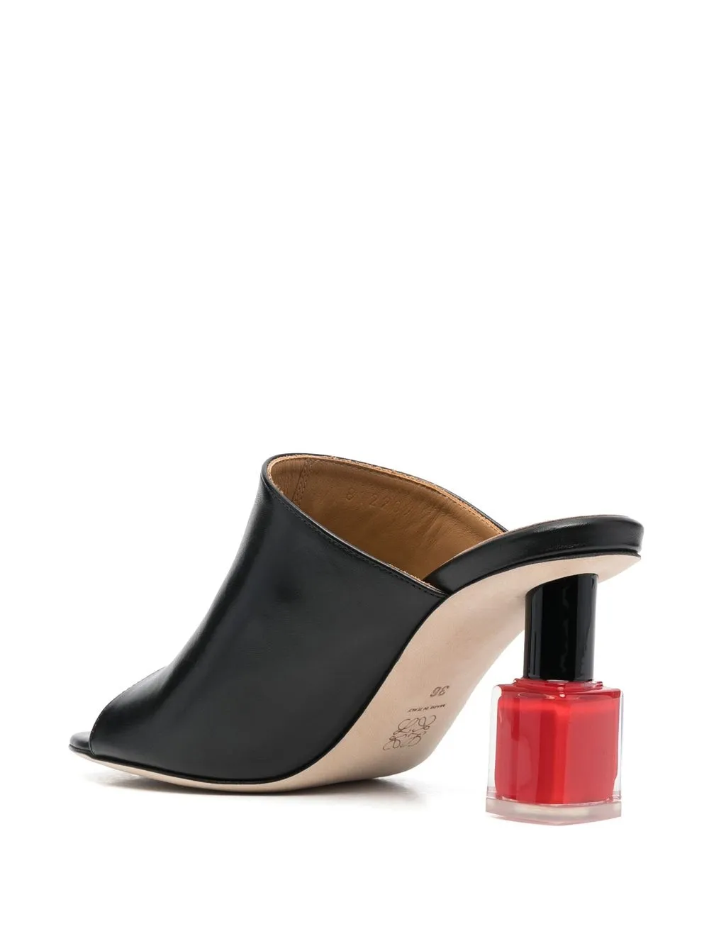 LOEWE 90mm open-toe leather mules Black