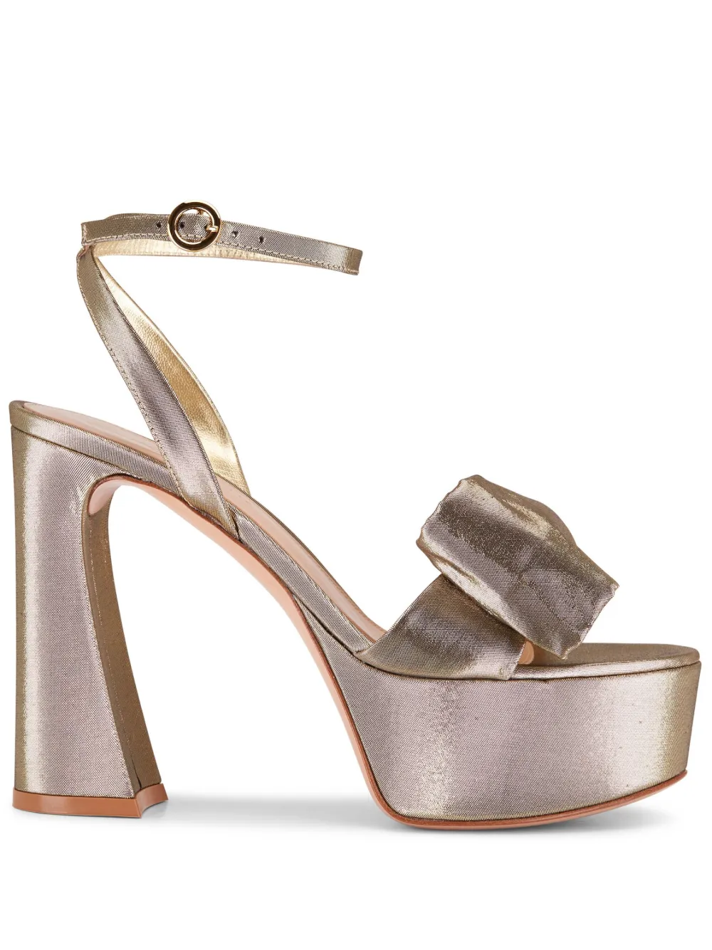 Gianvito Rossi 70mm Open-toe Sandals In Gold
