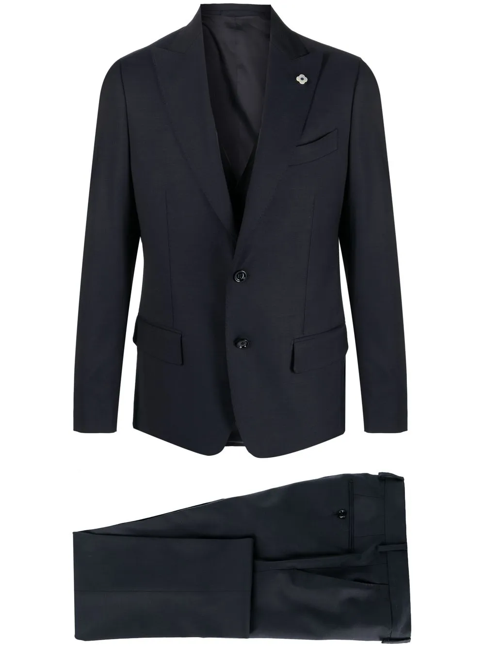 

Lardini three-piece single-breasted suit - Blue