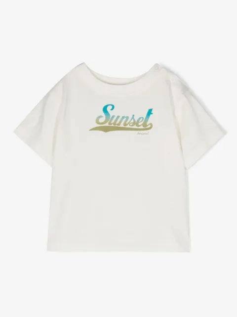 Bonpoint Sunset-print cotton T-shirt