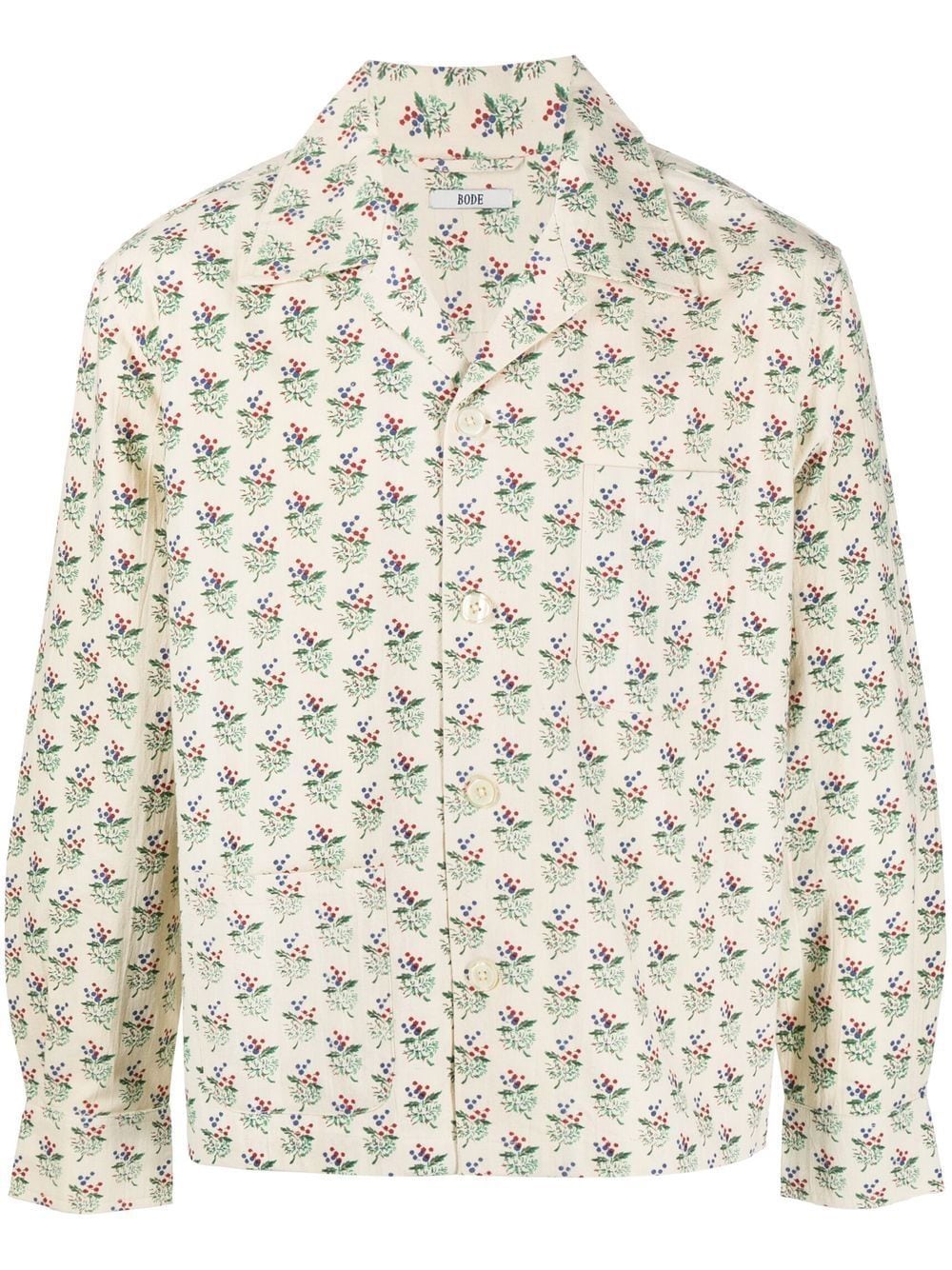 BODE ALL-OVER FLORAL PRINT COTTON SHIRT