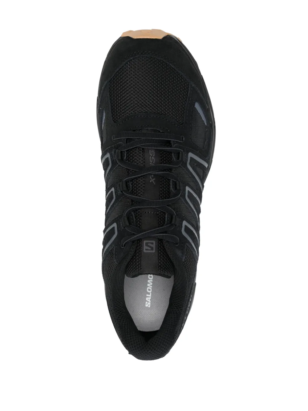 Salomon X-mission 4绒面革边饰运动鞋In Black/ebony/gum | ModeSens