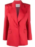 STYLAND wide peak-lapel single-breasted blazer - Red