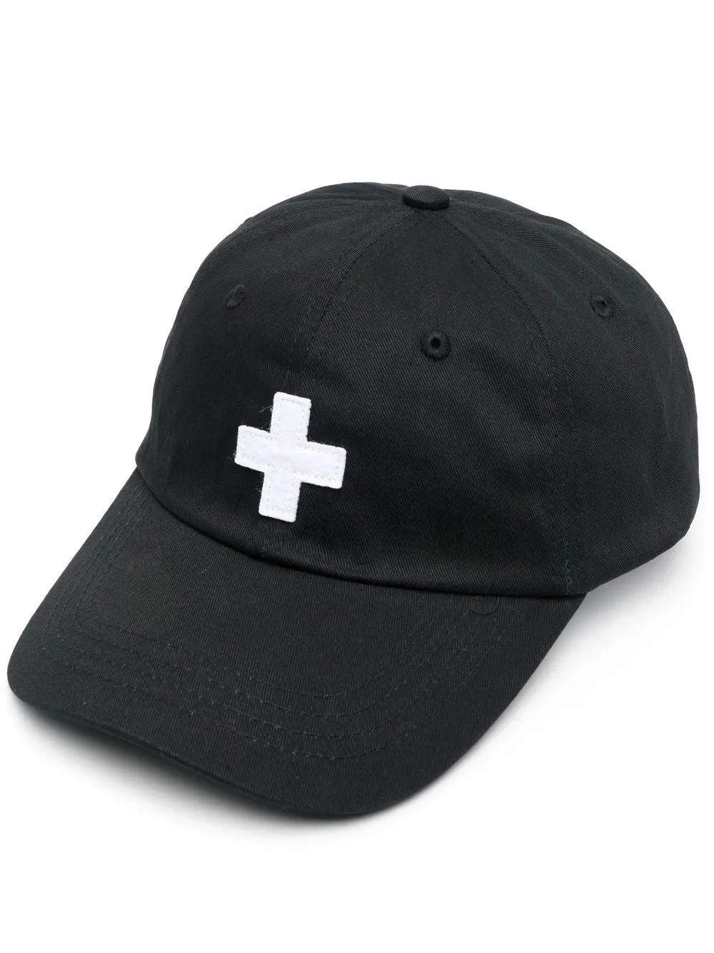 

PLACES+FACES logo-patch detail baseball cap - Black