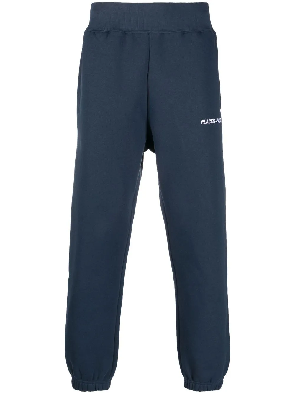 

PLACES+FACES logo-embroidery track pants - Blue