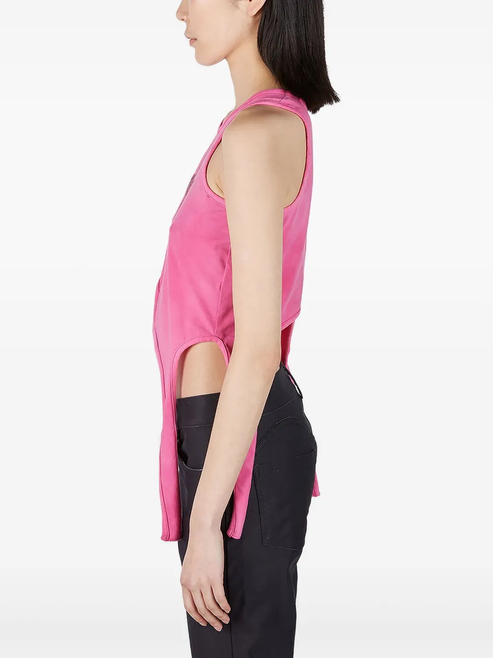 Collina Strada Woman Top Fuchsia Size S Recycled Cotton In Pink