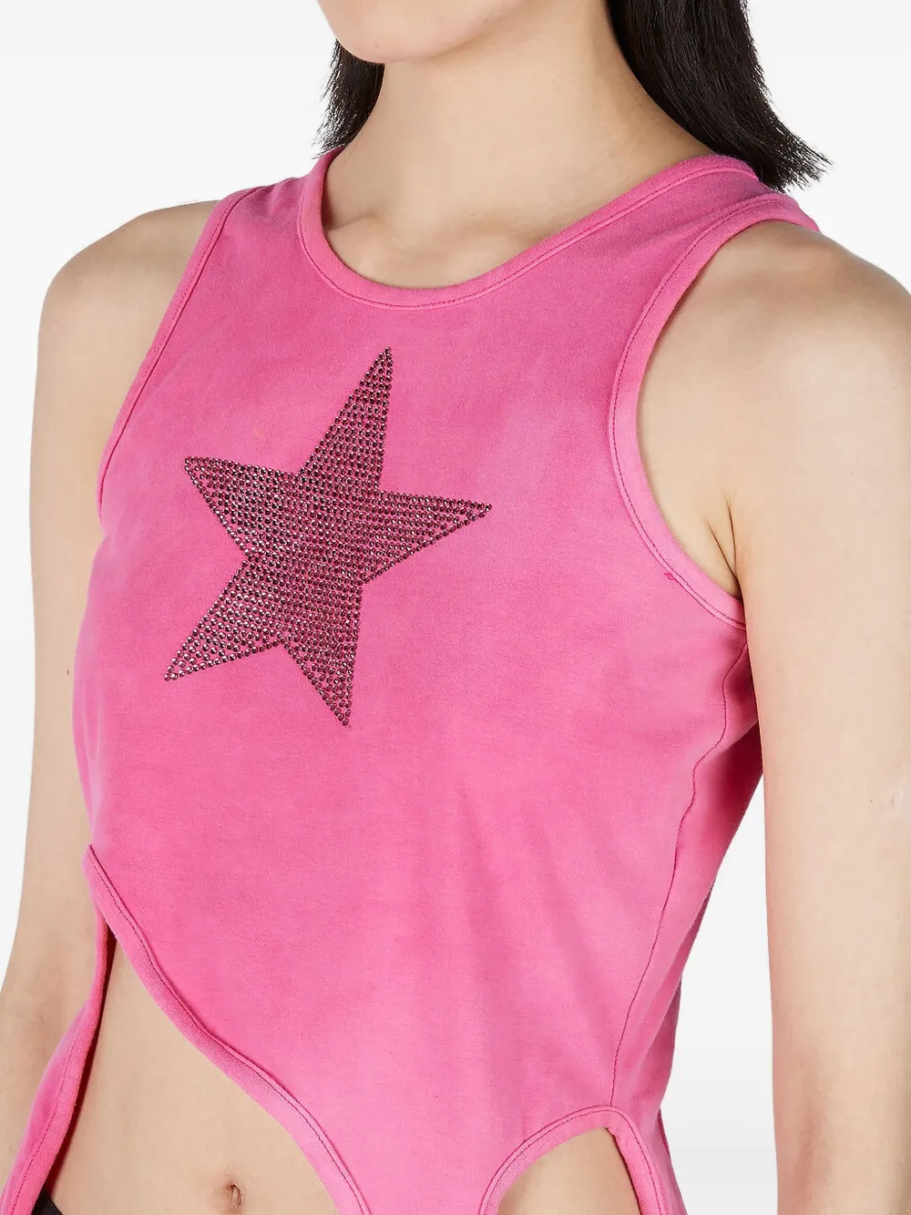 Collina Strada Woman Top Fuchsia Size S Recycled Cotton In Pink