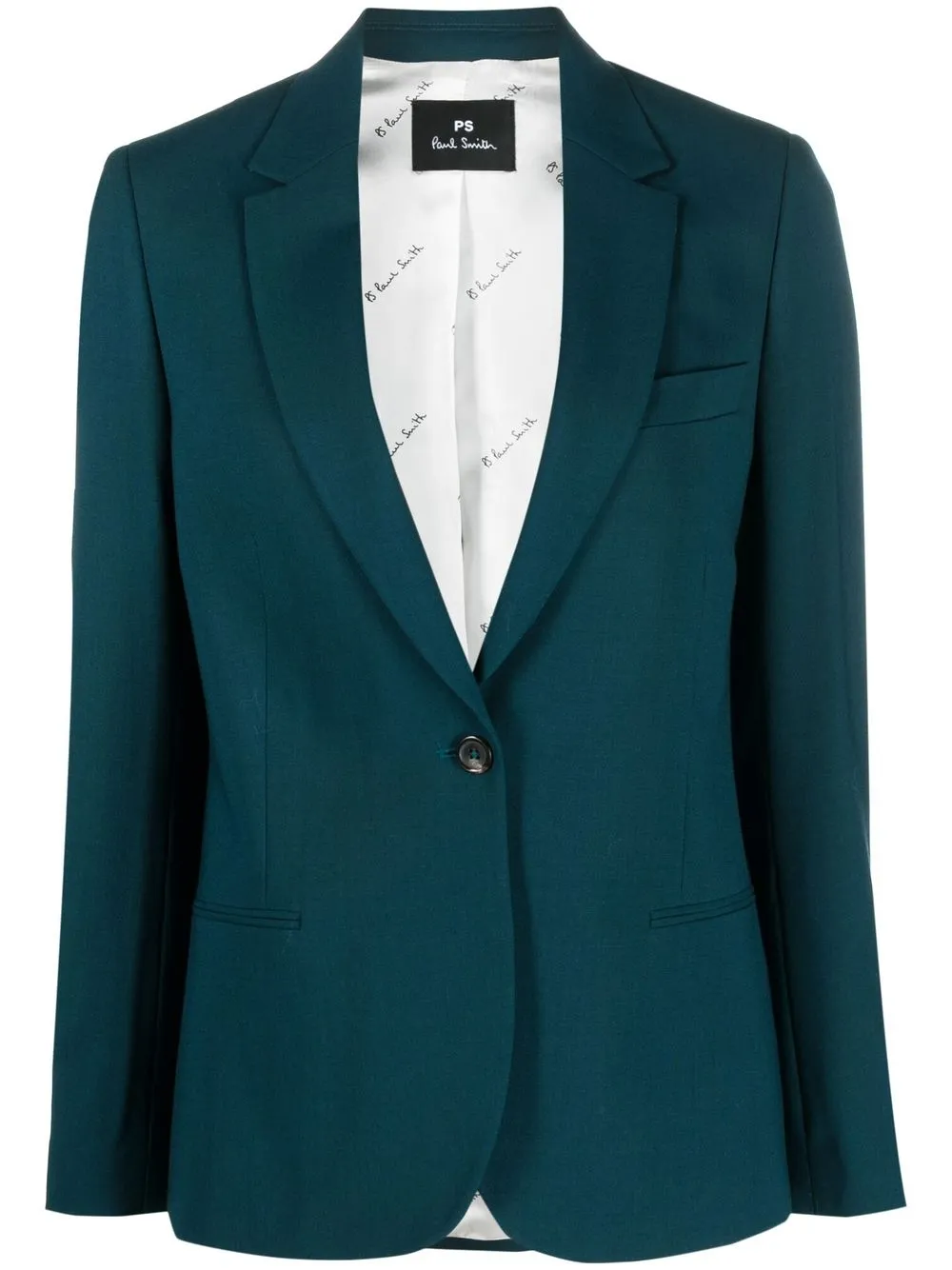 Ps By Paul Smith Single Breasted Blazer In Blau