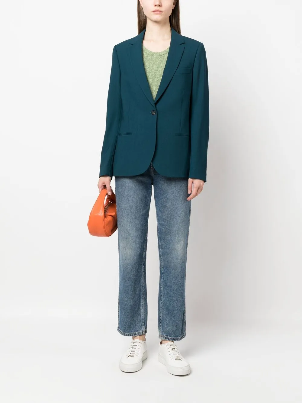 PS Paul Smith Blazer met enkele rij knopen - Blauw