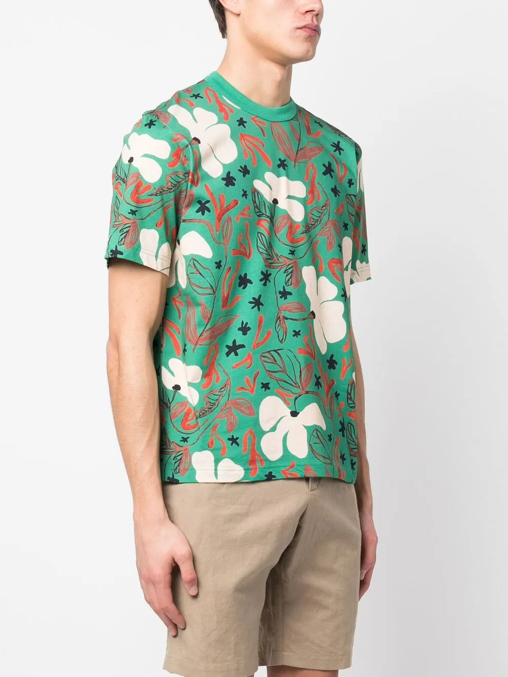 

PS Paul Smith floral-print cotton T-shirt - Green