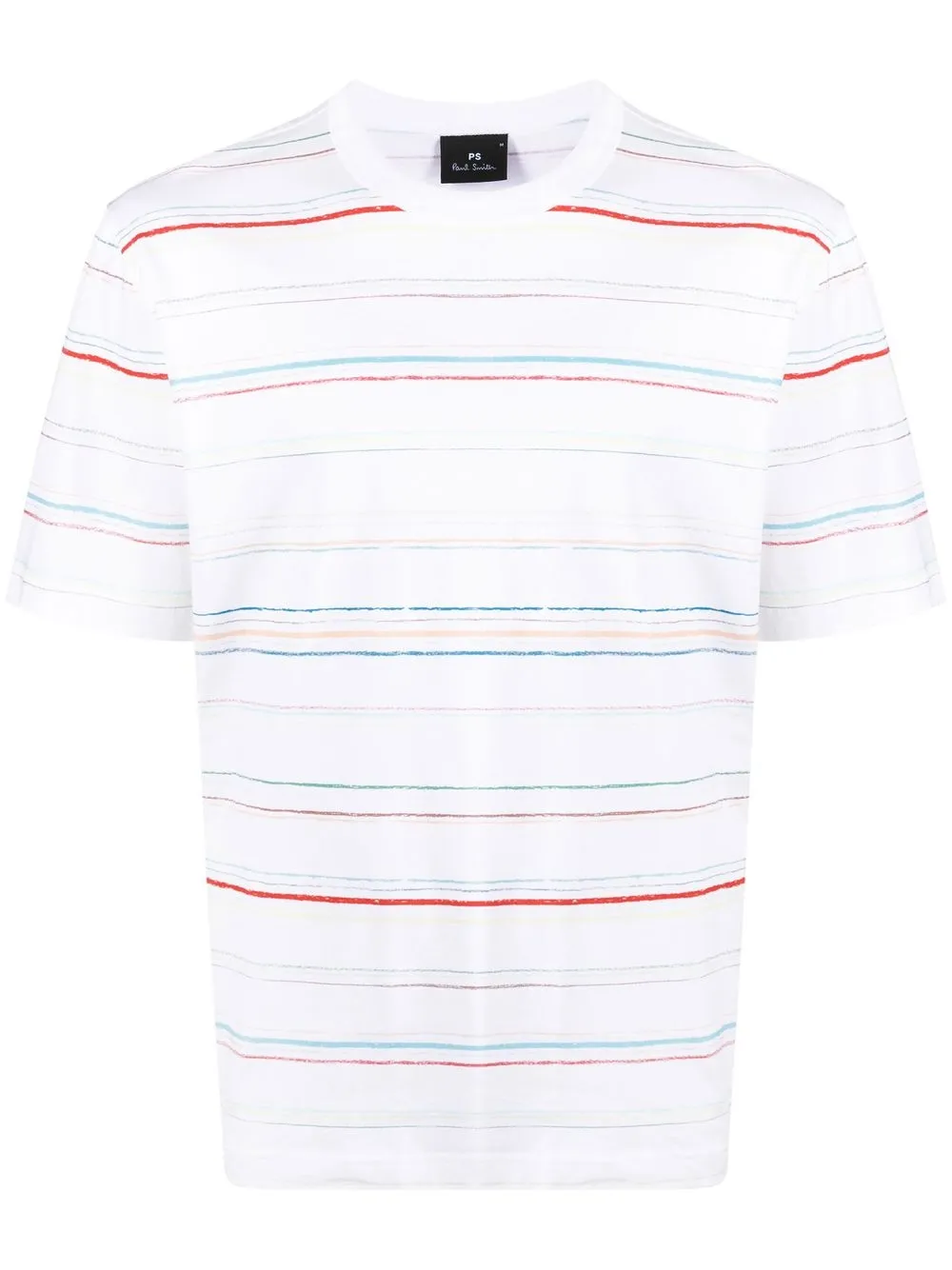 

PS Paul Smith horizontal-stripe cotton T-shirt - White