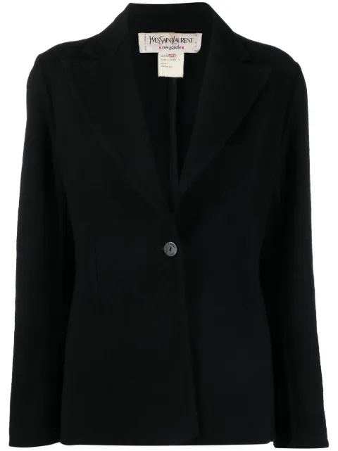 Saint Laurent Pre-Owned peak-lapel single-breasted jacket