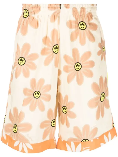 BARROW short en coton à fleurs