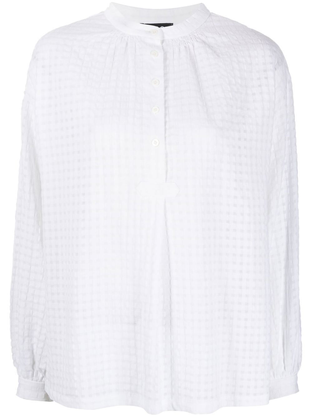 APC FLORA CHECKED BLOUSE