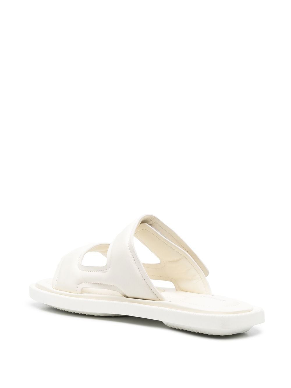 Shop Premiata M6432 Lambskin Slides In White