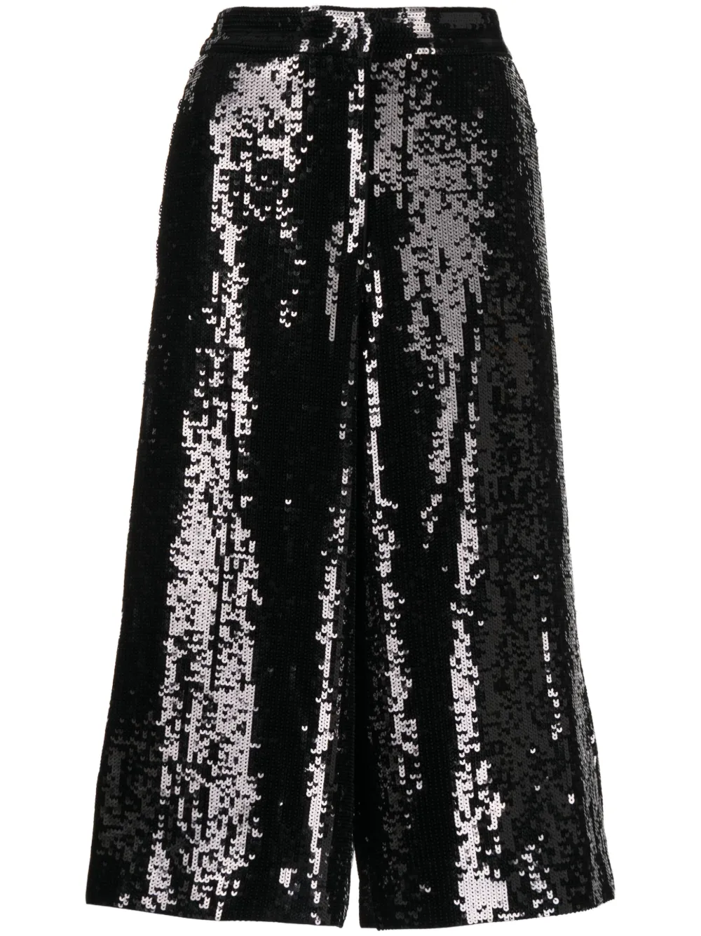 Nili Lotan wide-leg sequin trousers - Black